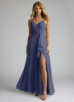 Azazie Akita Bridesmaid Dresses Stormy A-Line Chiffon Dress image3