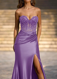 Enamel Violet Robe de bal sirène image4