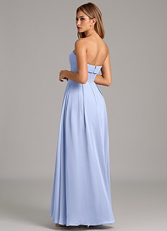 Azazie Lucienne Brudtärnklänningar Klä av A-Linje i Chiffong Axelbandslös Is Konvertibel image2