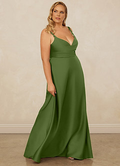 Christian Siriano Bridal for Azazie 1001 Bridesmaid Dresses Juniper A-Line Sweetheart Neckline Stretch Satin Dress image14
