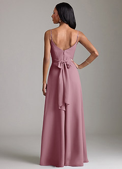 Azazie Kali Bridesmaid Dresses Vintage Mauve A-Line Pleated Chiffon Dress image4