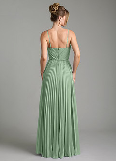 Azazie Teagan Bridesmaid Dresses Matcha A-Line Sweetheart Neckline Chiffon Dress image2