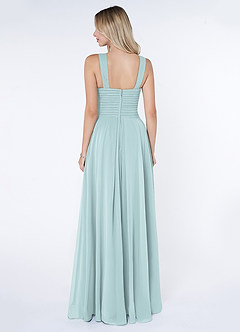 Azazie Kaleigh Bridesmaid Dresses Mist A-Line Pleated Chiffon Dress image2