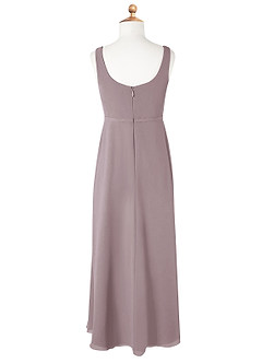 Azazie Renee Junior A-Linie Seitliche Cut-Outs Chiffon Kleid Dämmerung image6