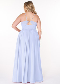 Azazie Cora Bridesmaid Dresses Lavender A-Line Pleated Chiffon Dress image7