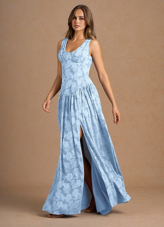 Lunara Powder Blue Maxi Dress image4