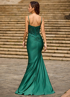 Brilliance Verde Vestido de fiesta de sirena image2