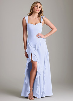 Azazie Sloane Bridesmaid Dresses Lavender A-Line Sweetheart Neckline Chiffon Dress image3