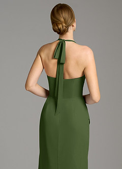 Azazie Serenity Bridesmaid Dresses Olive Mermaid Sweetheart Neckline Chiffon Dress image2
