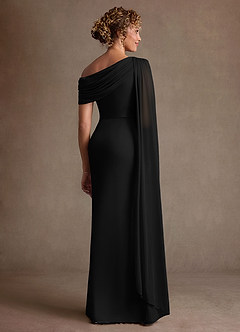 Azazie Bassi Suknie dla Matki Panny Młodej Syrena Zza ramienia Siatka Długość podłogi Sukienka image2