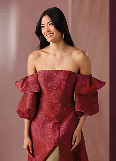 Elayne Red Hot Pink Gown image5