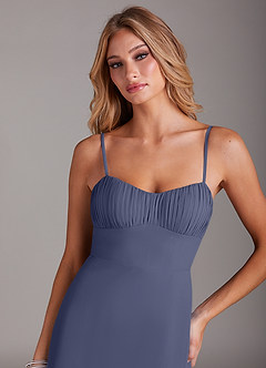 Azazie Breonna Bridesmaid Dresses Stormy A-Line Sweetheart Neckline Chiffon Dress image5