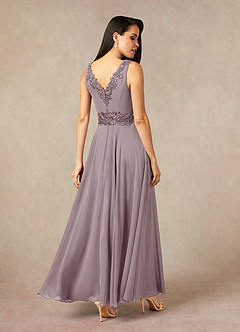 Azazie Devana Mother of the Bride Dresses Dusk A-Line Sequins Chiffon Dress image4