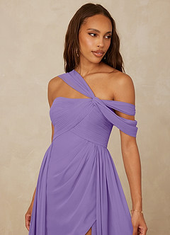 Christian Siriano Bridal for Azazie 1014 Bridesmaid Dresses Tahiti A-Line Off the Shoulder Chiffon Dress image7