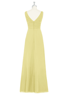 Azazie Julianna Brudtärnklänningar Klä av A-Linje i Chiffong Citronsorbet image7