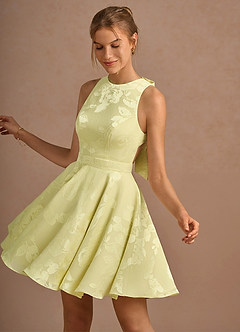 Leontine Butter Yellow Mini Dress image5