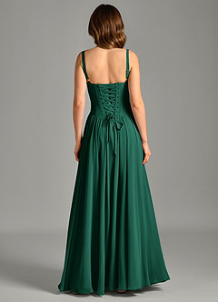 Azazie Evadina Suknie dla druhen Linia A Gorset Szyfon Do ziemi Sukienka image2