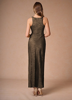 Elena Coffee Brown Maxi Dress image2