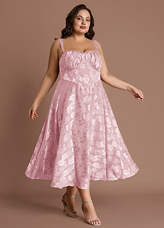 Vestido Rosa Empolvado Midi Sylvie image7