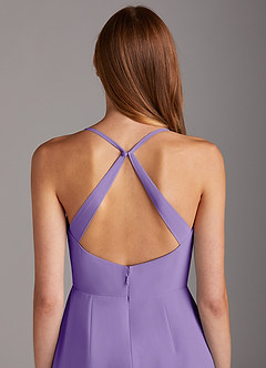 Azazie Manila Bridesmaid Dresses Tahiti Sheath V-Neck Chiffon Dress image5