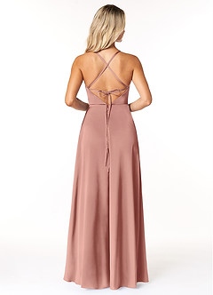 Azazie Madaleine Stretch Satin Dress Final Sale  image2