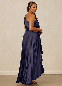Christian Siriano Bridal for Azazie 1008 Bridesmaid Dresses Stormy A-Line One Shoulder Stretch Satin Dress image13