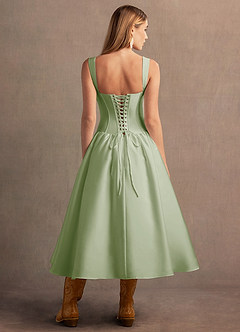Vestido Verde Claro Midi Arwen image3