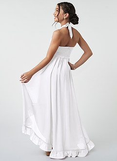 Azazie Hermione A-Line Chiffon Asymmetrical Junior Bridesmaid Dress image5