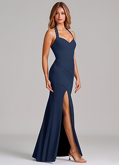 Azazie Emeria Suknie dla druhen Syrena Dekolt w kształcie serca Szyfon Do ziemi Sukienka image5