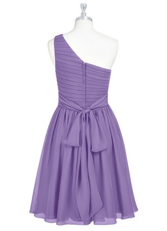 Azazie Katrina Jurken voor bruidsmeisjes Jurk van Chiffon met A-Lijn One-Shoulder Tahiti image7