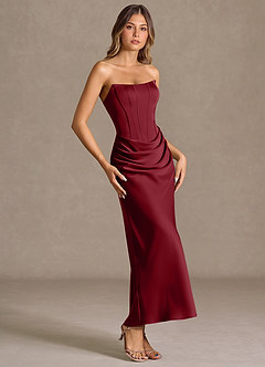 Katelyn Maxi Klänning Merlot image4
