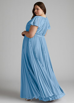 Azazie Kara Final Sale A-Line Pleated Chiffon Floor-Length Dress image11