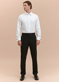 front Winston Negro Esmóquines con solapa chal