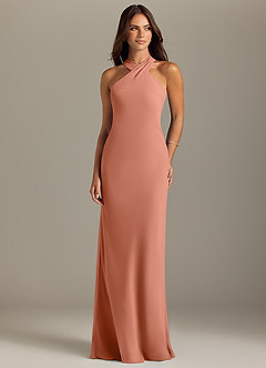 Azazie Doretta Bridesmaid Dresses MAI TAI Mermaid Pleated Chiffon Dress image1