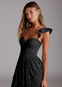 Denisse Black Corset Maxi Dress image5