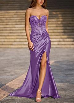 Enamel Violet Robe de bal sirène image3