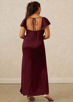 Christian Siriano Bridal for Azazie 1005 Brautjungfernkleider Etui Herzausschnitt Stretch-Satin Kleid Cabernetrot image15