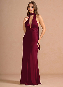 Linnea Merlot Maxi Dress image5