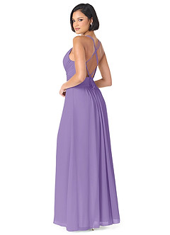 Azazie Farren Bridesmaid Dresses Tahiti A-Line Pleated Chiffon Convertible Dress image5
