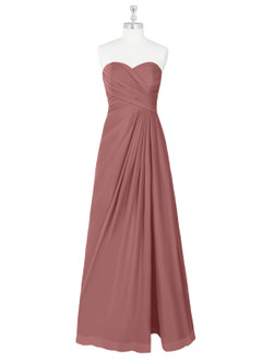 Azazie Arabella Allure Bridesmaid Dresses Desert Rose A-Line Sweetheart Neckline Chiffon Convertible Dress image8