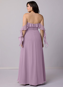 Barbie ♥ Azazie Bridesmaid Dresses Wisteria A-Line Off the Shoulder Chiffon Convertible Dress image9