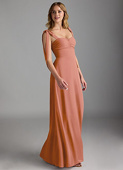 Azazie Lizet Bridesmaid Dresses MAI TAI A-Line Sweetheart Neckline Chiffon Dress image3