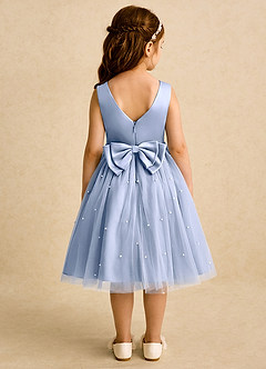 Azazie Bell Robe Demoiselle D'honneur Fillette Robe Princesse en Tulle Arc Eis image5