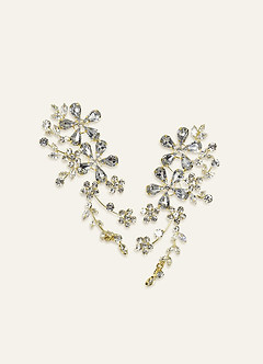 Statement Crystal Flower Cluster Earrings