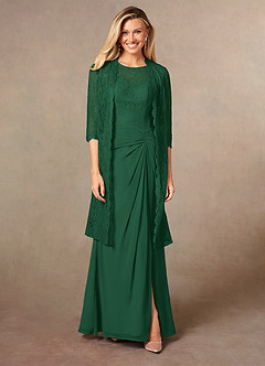 front Azazie Cho Lace Wrap
