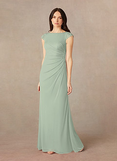 Azazie Janie vestidos de madre de la novia Vestido de Salvia Polvorienta de Encaje de Corte Sirena image1