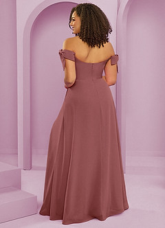 Barbie ♥ Azazie Bridesmaid Dresses Amethyst A-Line Off the Shoulder Chiffon Convertible Dress image8