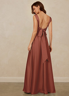 Christian Siriano Bridal for Azazie 1001 Bridesmaid Dresses Auburn A-Line Sweetheart Neckline Stretch Satin Dress image5
