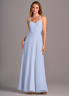 Azazie Mei Brautjungfernkleider A-Linie Chiffon Kleid Lavendel image1