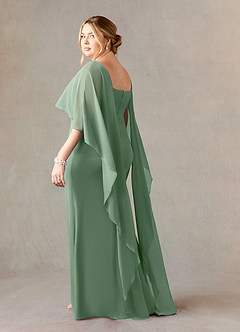 Azazie Dion Mother of the Bride Dresses Matcha Sheath Scoop Stretch Crepe Dress image11